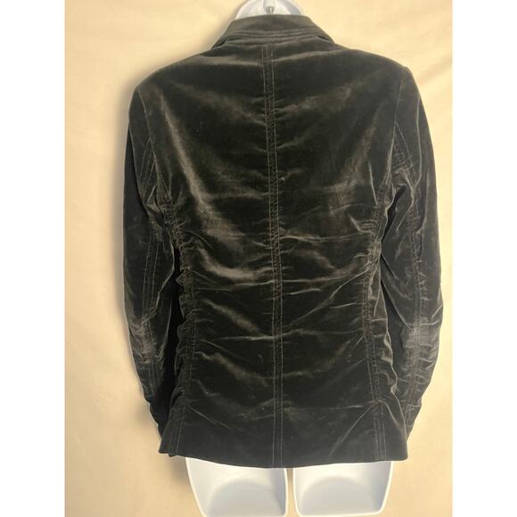 Theory Velvet Blazer Women’s Small Black Tailored Classic Jacket - Picture 2 of 6